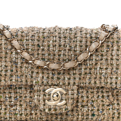 Chanel Tweed Quilted Mini Rectangular Flap Beige 8 of 10
