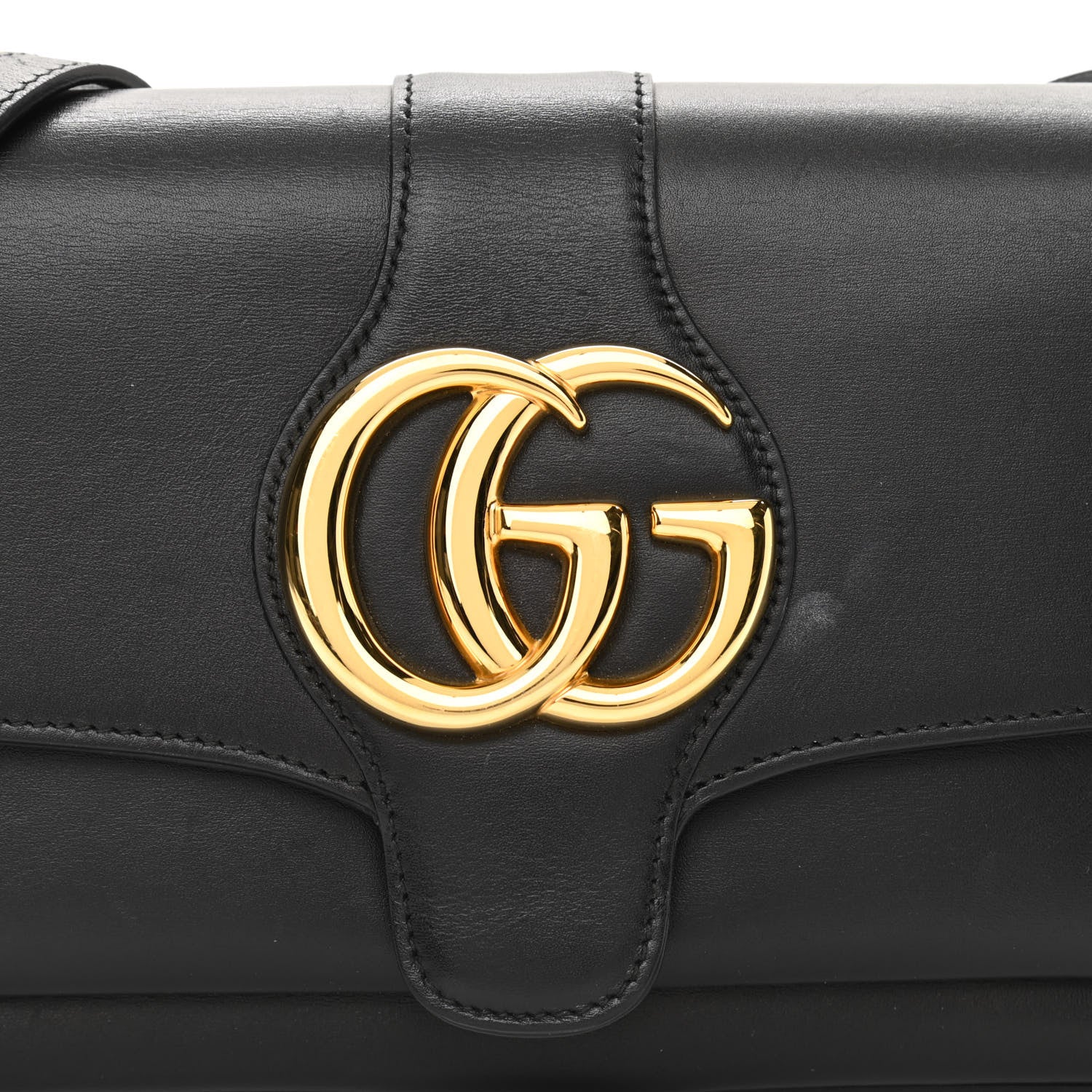 Gucci Vitello Palmellato Lux Small Arli Flap Shoulder Bag Black 8 of 10