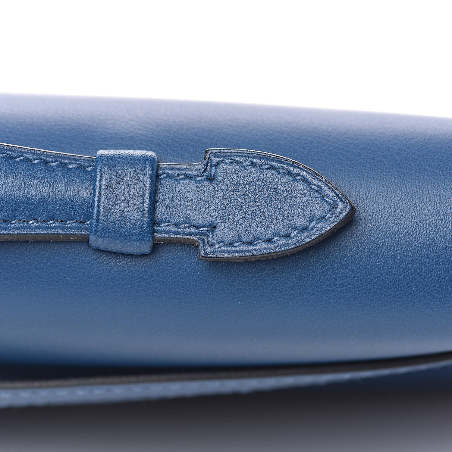 Hermes Swift Kelly Cut Clutch Pochette Deep Bleu 16 of 21