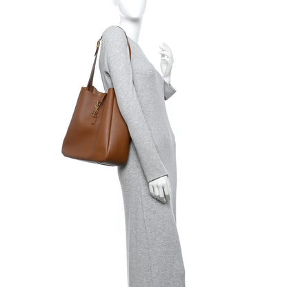 Saint Laurent Grained Calfskin Large Le 5 A 7 Soft Hobo Fox 2 of 11