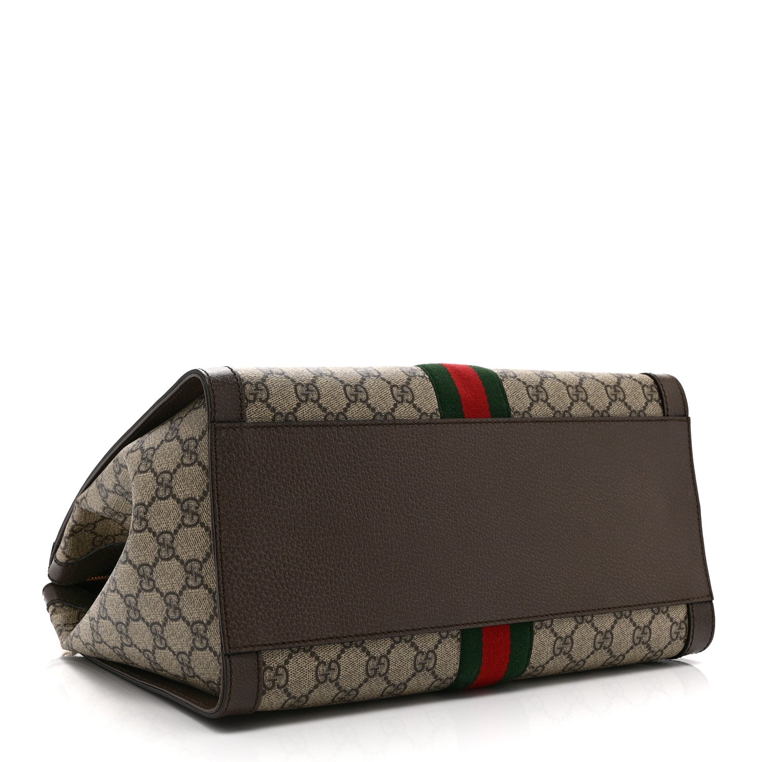 Gucci GG Supreme Monogram Web Medium Ophidia Tote Bag Brown 5 of 12