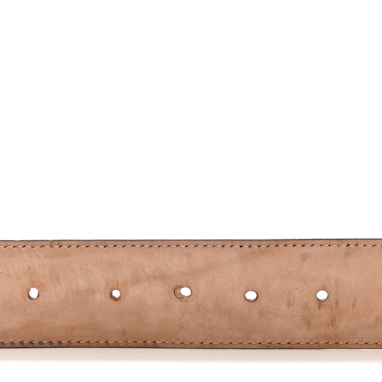 Metallic Calfskin Interlocking G 40mm Belt 95 38 Pewter