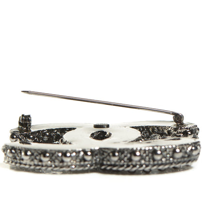 Chanel Ruthenium CC Brooch 3 of 5