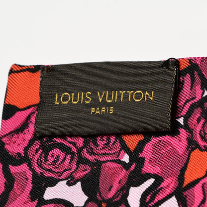 Louis Vuitton Silk Rock'n'Roses Bandeau Berry 4 of 5