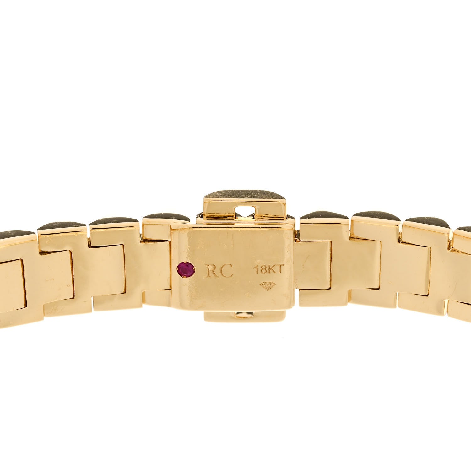 Roberto Coin 18K Yellow Gold Diamond Obelisco Flexible Bangle Bracelet 3 of 3