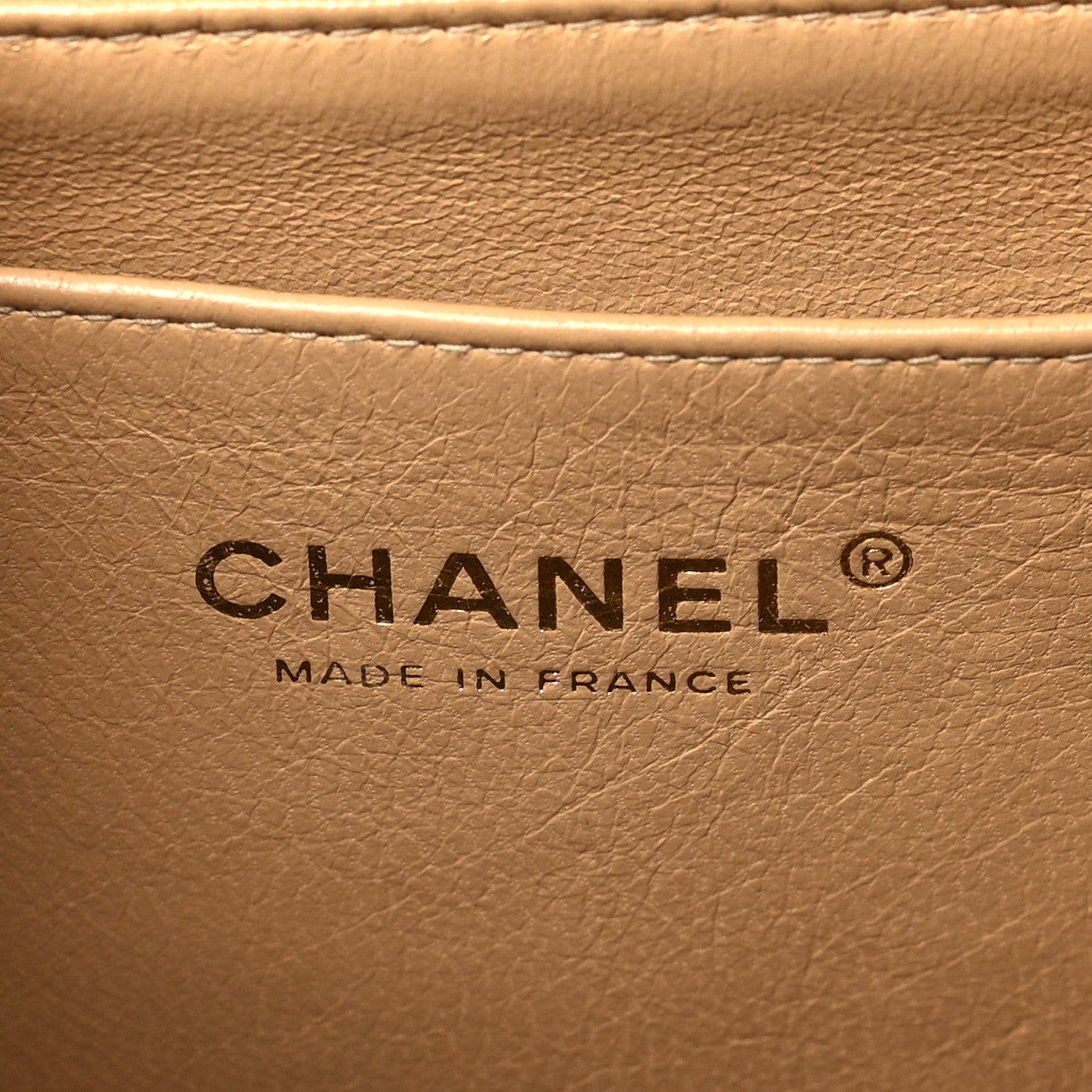 Chanel Caviar Quilted XL Jumbo Single Flap Beige 6 of 11