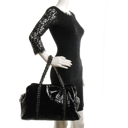 Chanel Patent Calfskin Large Luxe Ligne Tote Black 2 of 7