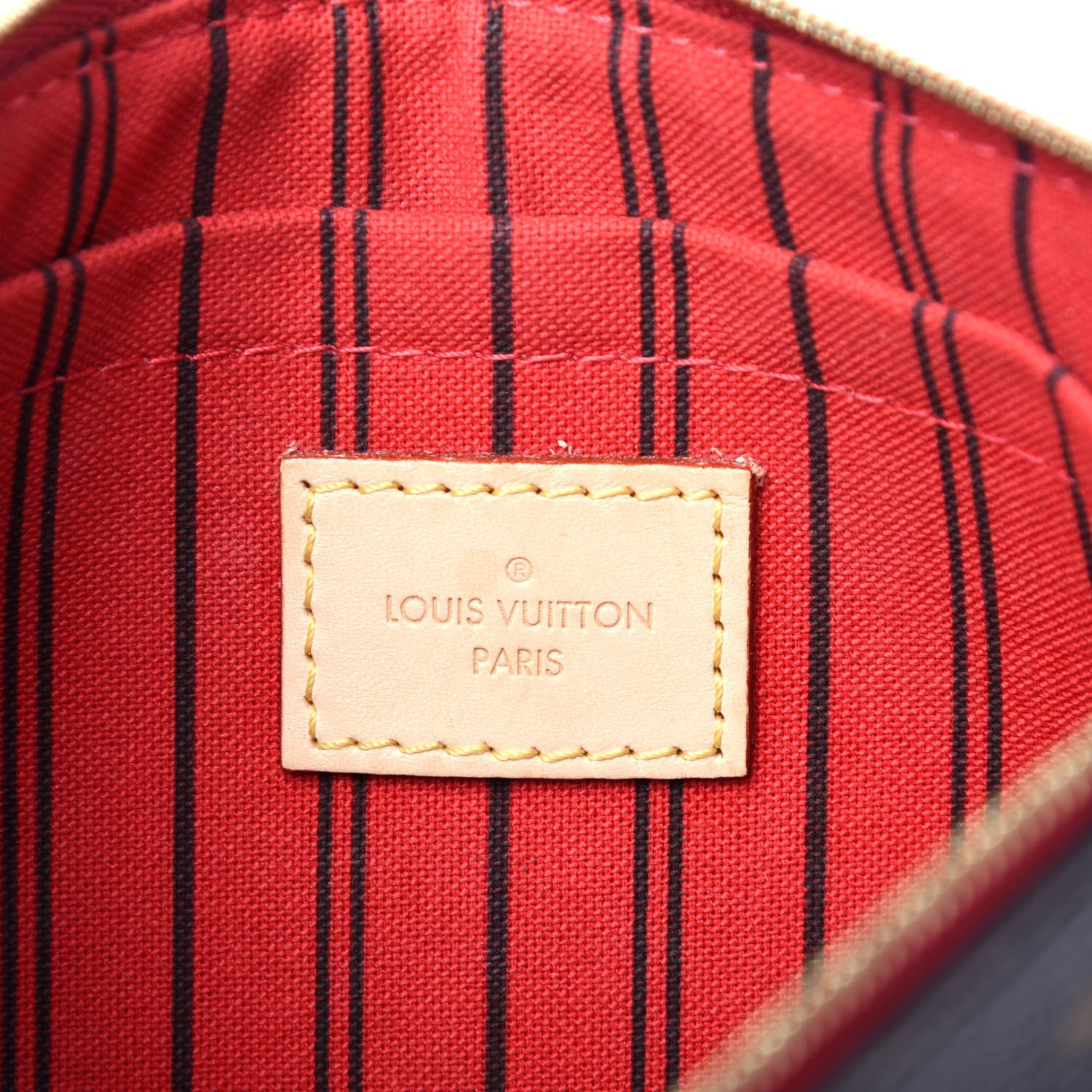 Louis Vuitton Monogram Neverfull MM GM Pochette Cherry 8 of 11