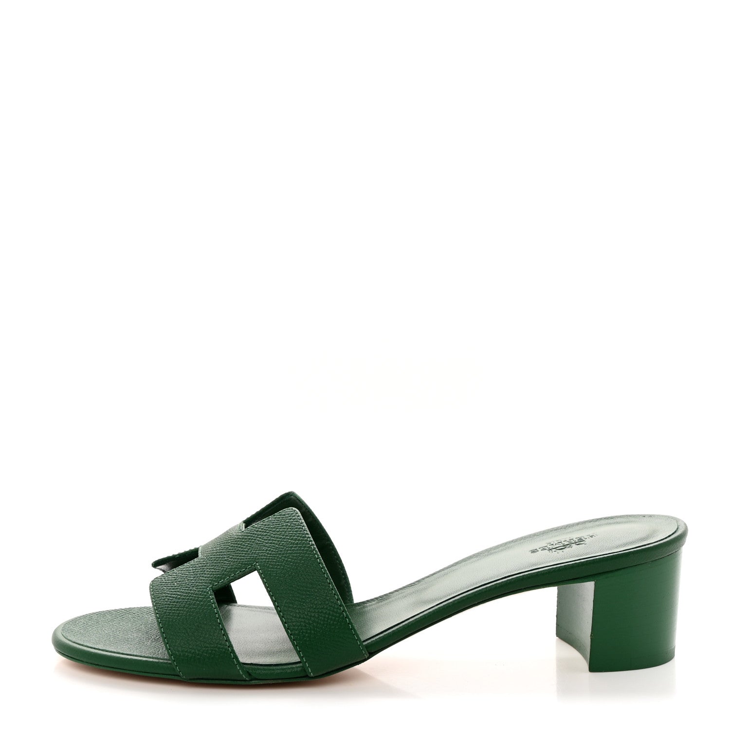 Hermes Epsom Oasis Sandals 40.5 Vert Cactus 1 of 8