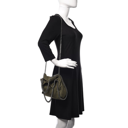 Stella McCartney Shaggy Deer Mini Falabella Fold Over Tote Olive 3 of 10