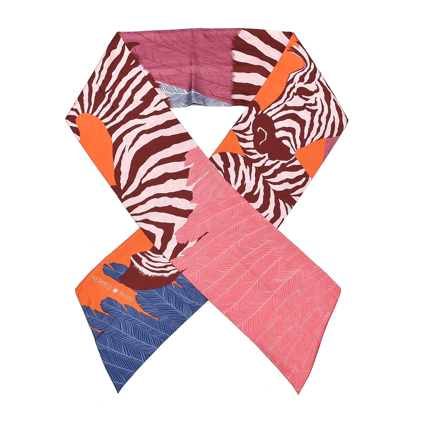 Silk Zebra Pegasus Maxi Twilly