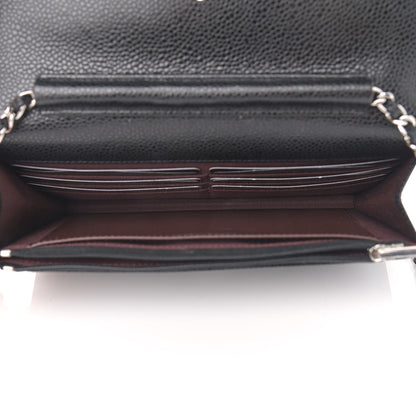 Chanel Caviar Quilted Wallet On Chain WOC Black 5 of 13