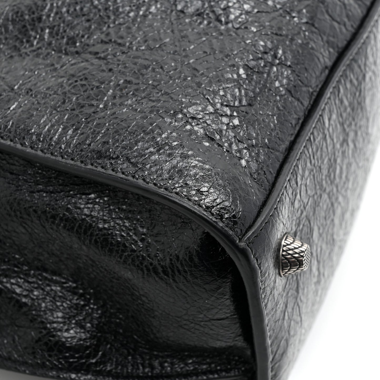 Agneau Arena Small Neo Cagole City Handbag Black