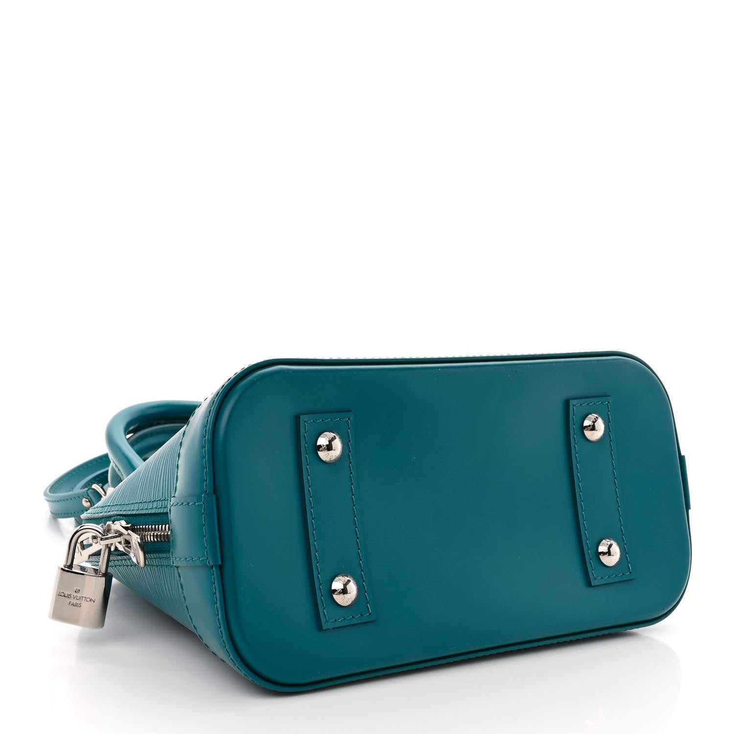Louis Vuitton Epi Alma BB Cyan 4 of 11
