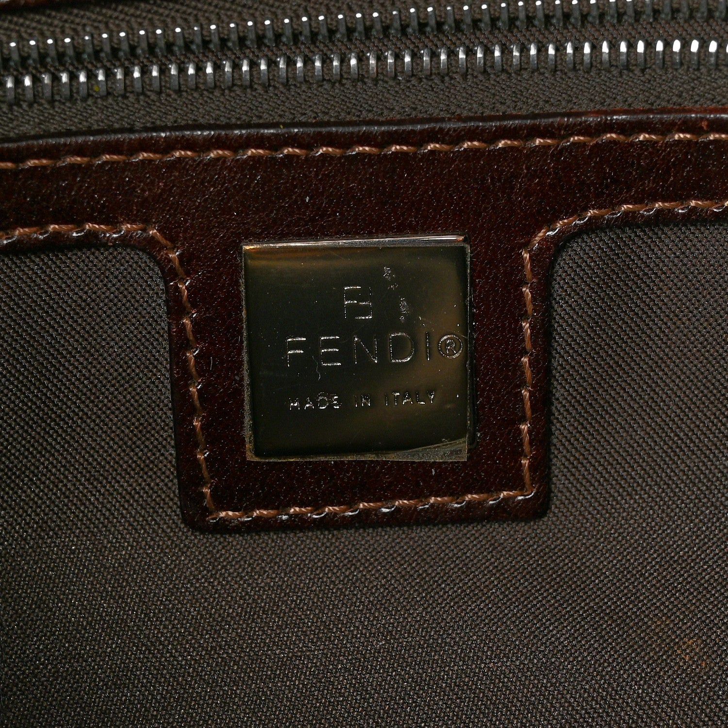 Fendi Calf Hair Zebra Print Baguette Brown 6 of 15