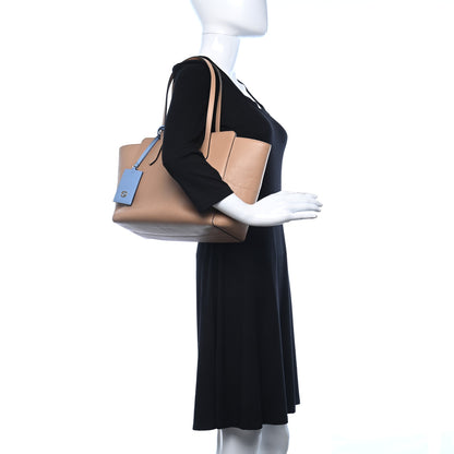 Gucci Dollar Calfskin Small Swing Tote Camelia Mineral Blue 2 of 5