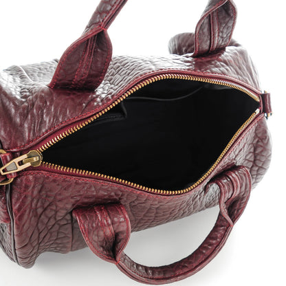 Alexander Wang Pebbled Lambskin Rocco Beet Antique Brass Hardware 5 of 7