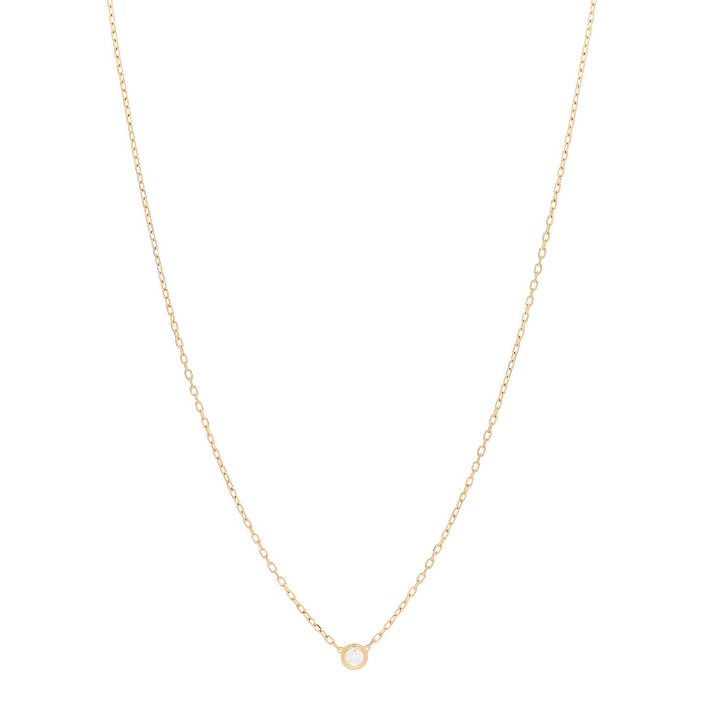 18K Yellow Gold Diamond SM D'Amour Pendant Necklace