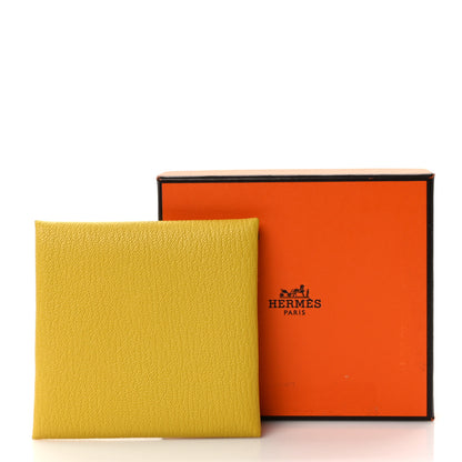 Hermes Chevre Mysore Bastia Coin Purse Jaune de Naples 8 of 8