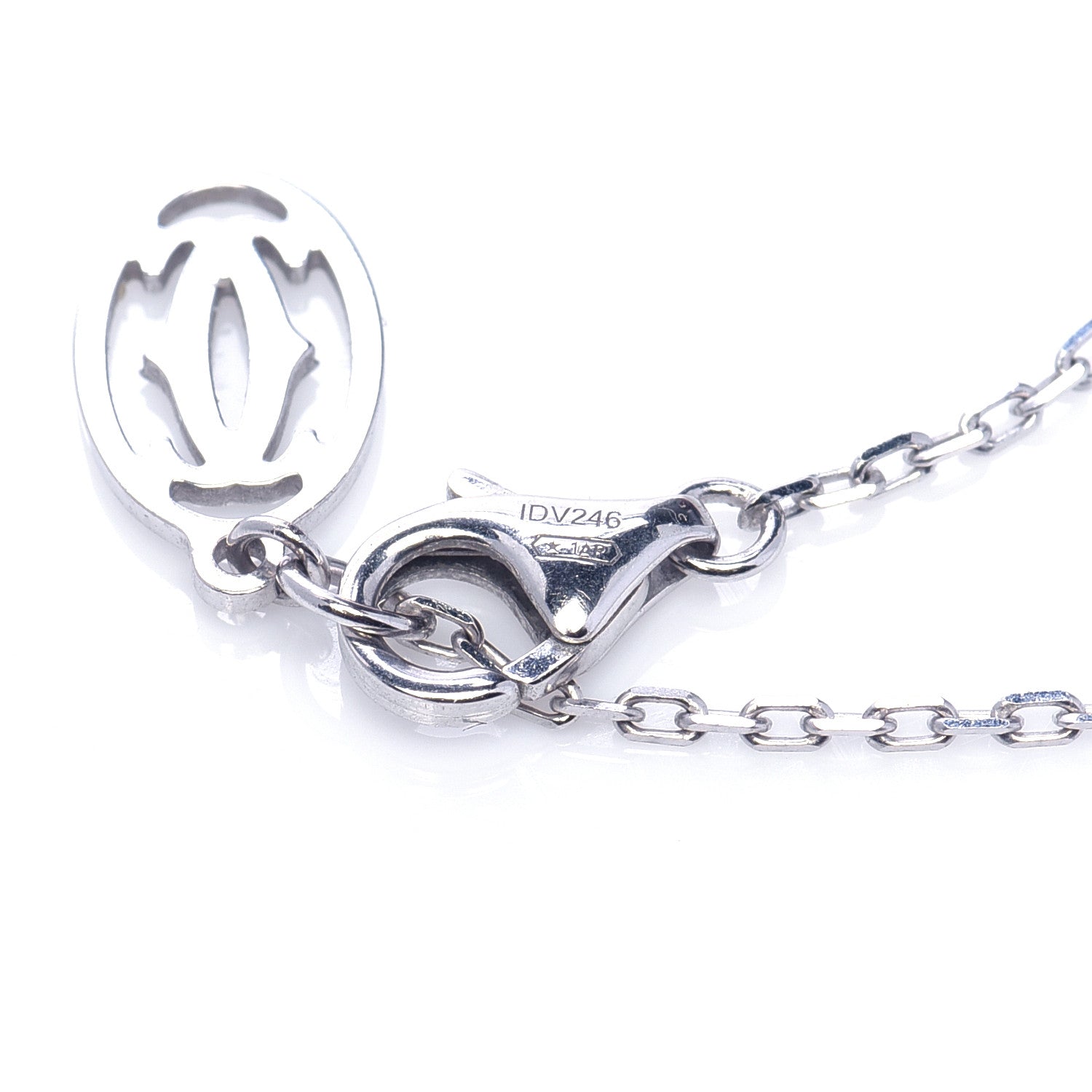 Cartier 18K White Gold Diamond SM D'Amour Pendant Necklace 5 of 6