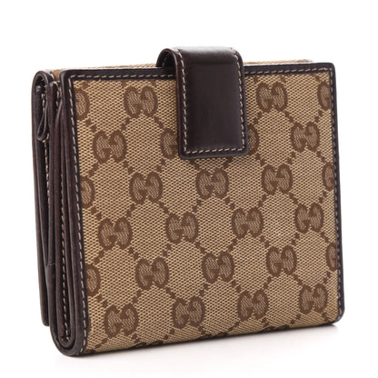 Gucci Monogram New Britt French Wallet Dark Brown 3 of 7