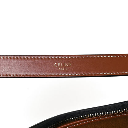 Celine Triomphe Canvas Calfskin Ava Shoulder Bag Tan 5 of 10