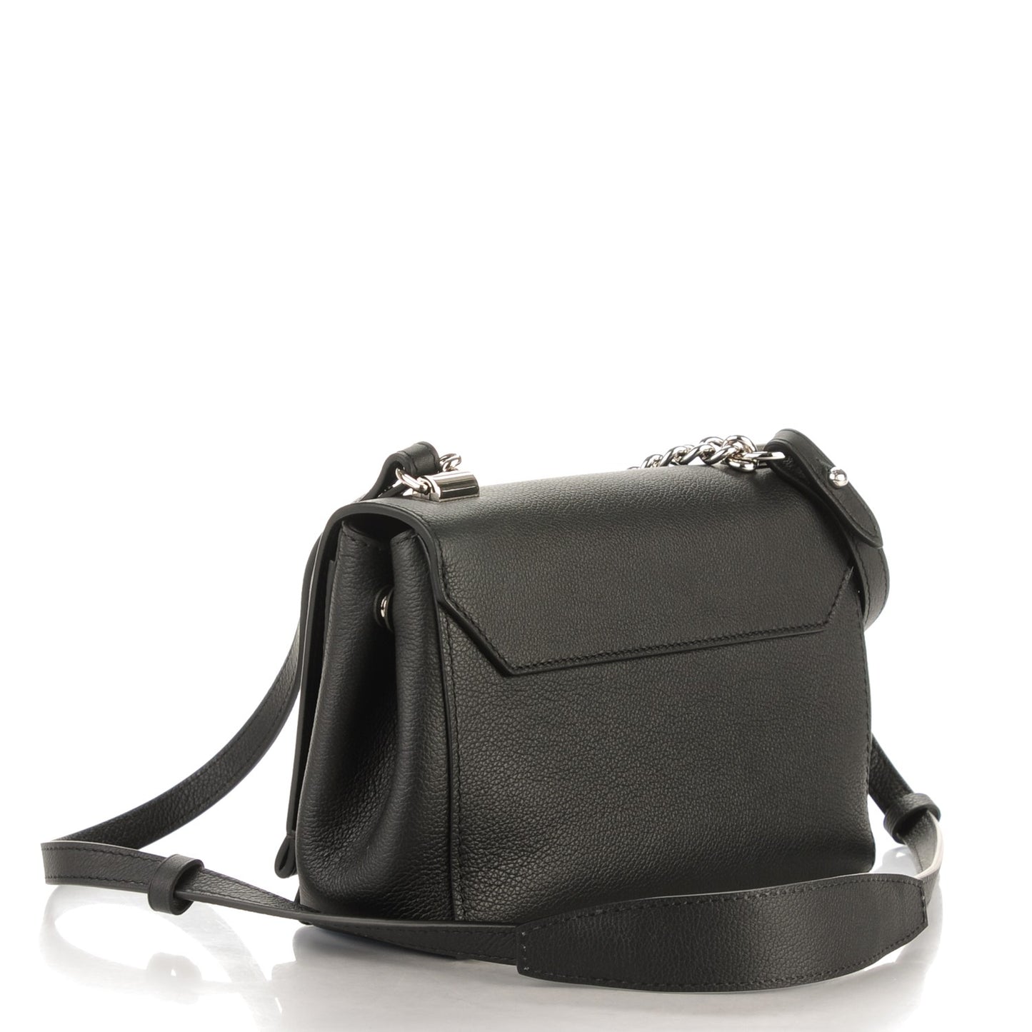 Calfskin Lockme II Chain Bag BB Black
