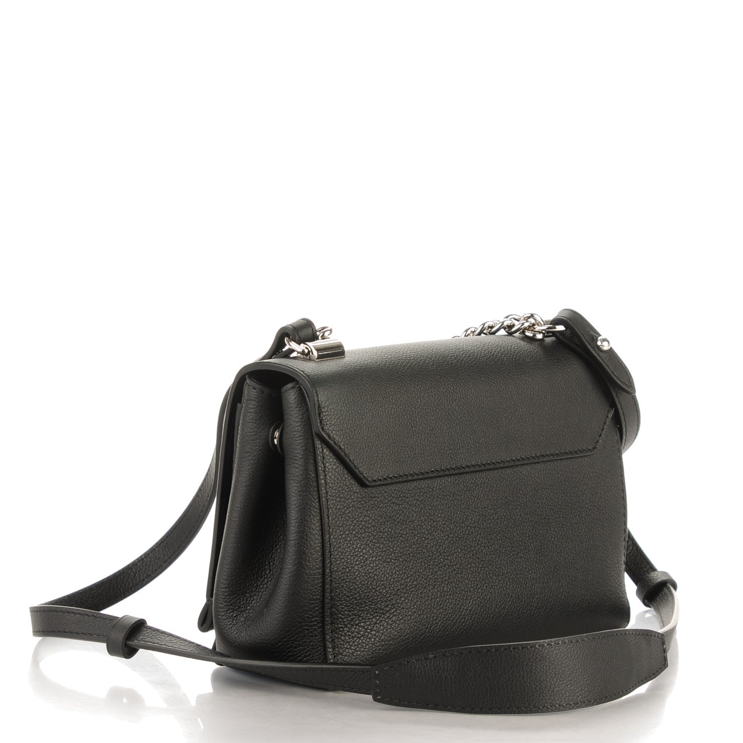 Louis Vuitton Calfskin Lockme II Chain Bag BB Black 3 of 7