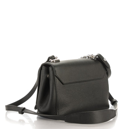 Louis Vuitton Calfskin Lockme II Chain Bag BB Black 3 of 7
