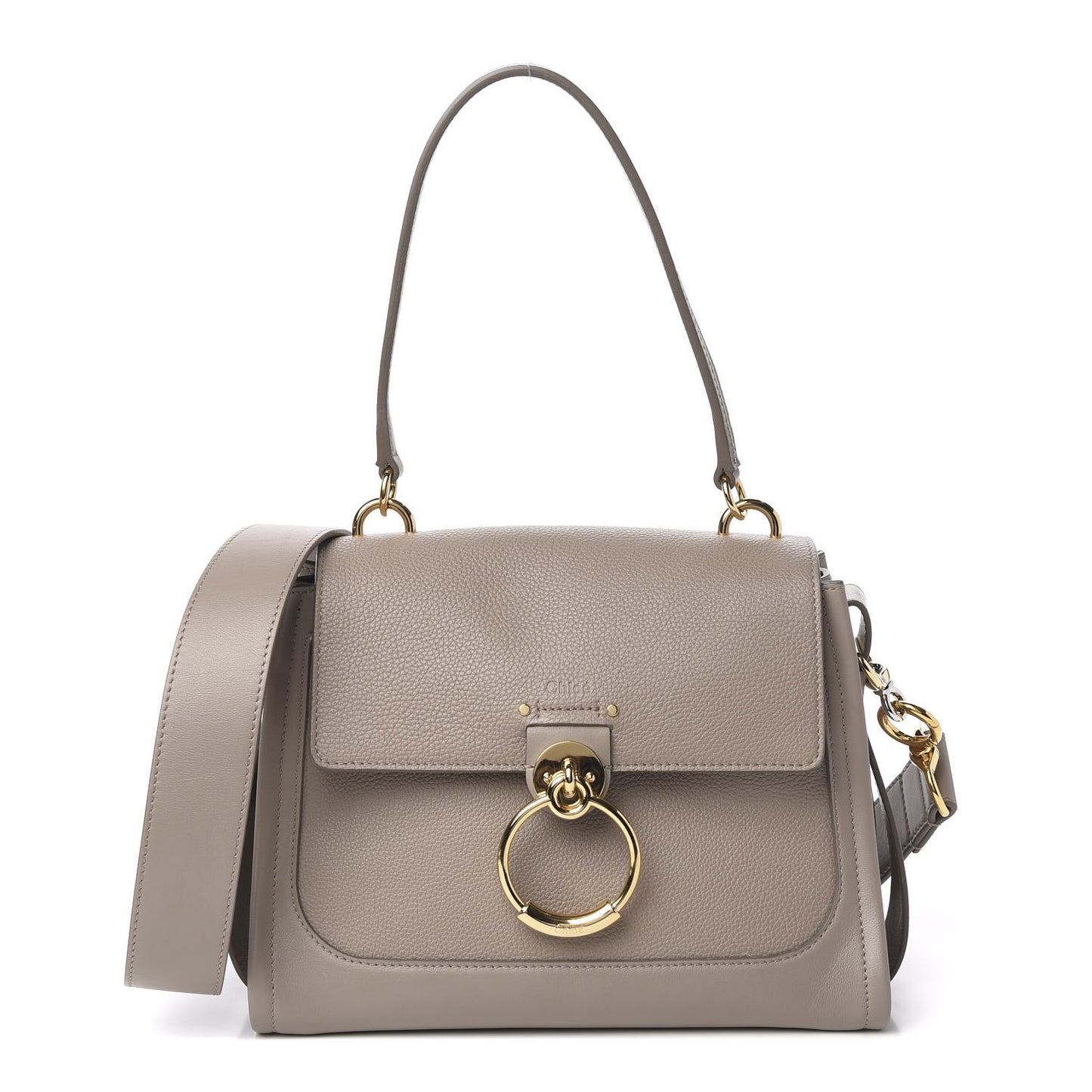 Calfskin Small Tess Day Bag Motty Grey