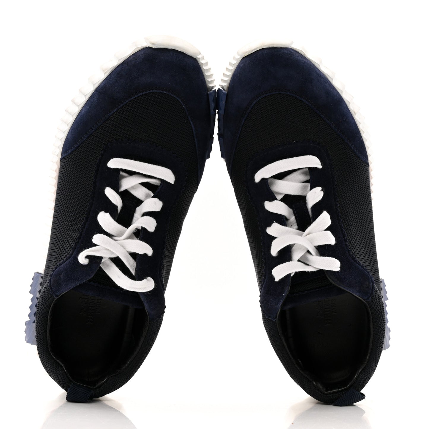 Air Mesh Suede Goatskin Bouncing Sneakers 39 Bleu Ocean