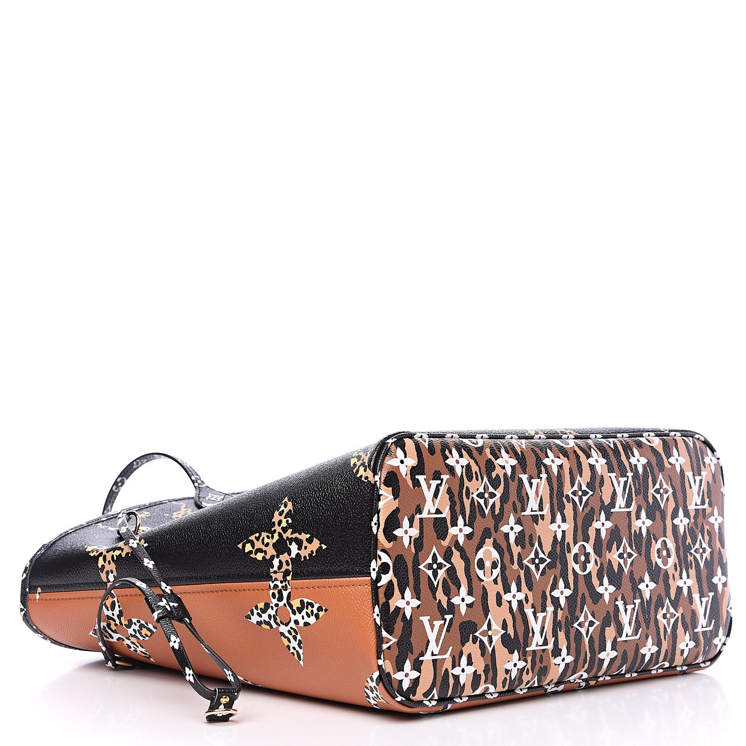 Louis Vuitton Monogram Giant Jungle Neverfull MM Black 3 of 9