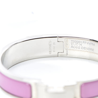Hermes Enamel Narrow Clic Clac H Bracelet PM Rose Cendre 4 of 6