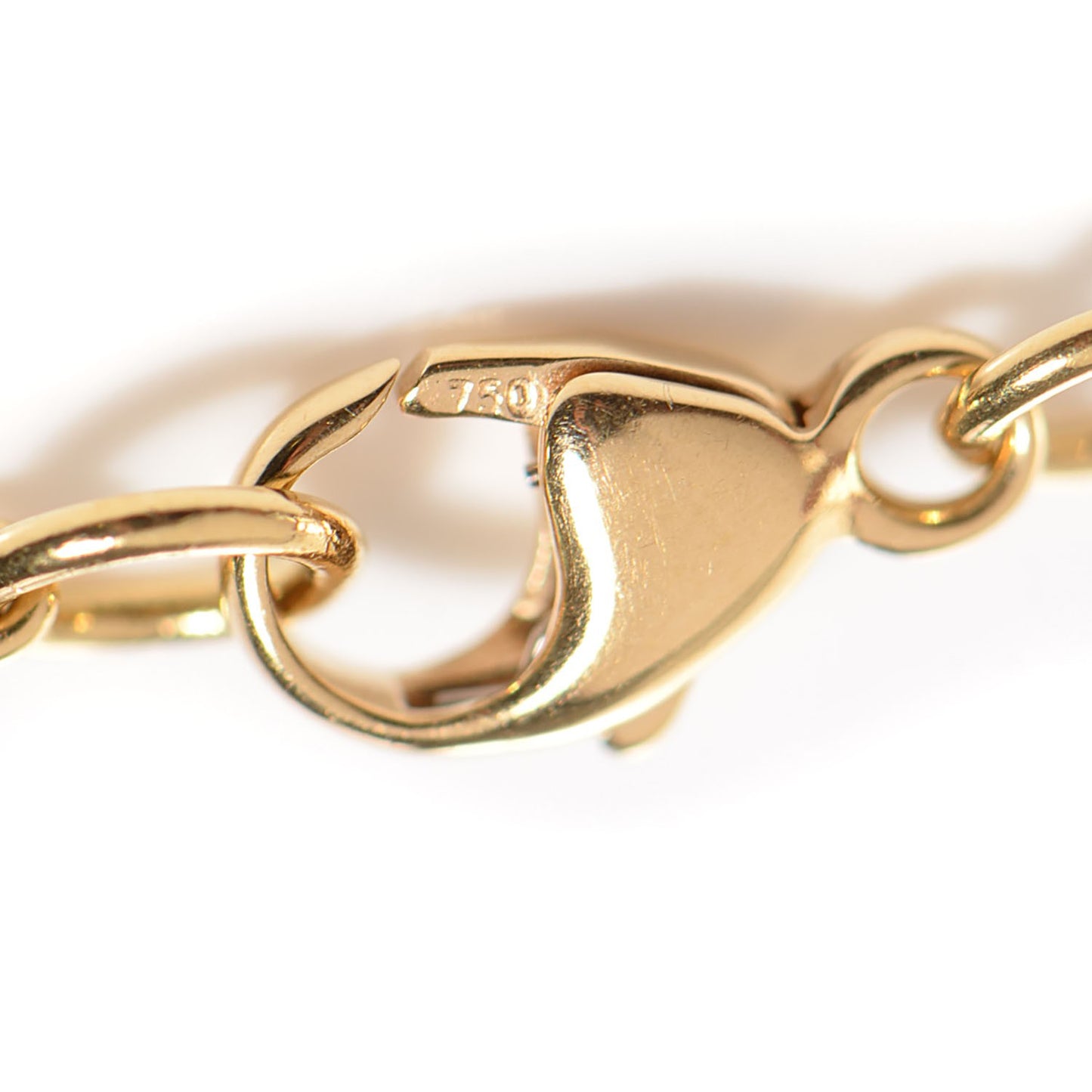 18k Yellow Gold Heart Lock Pendant Necklace