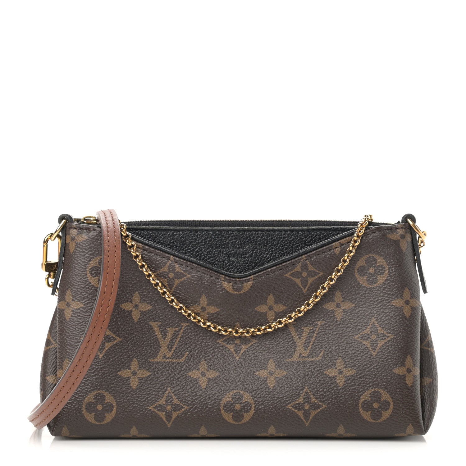 Louis Vuitton Monogram Pallas Clutch Black 1 of 14