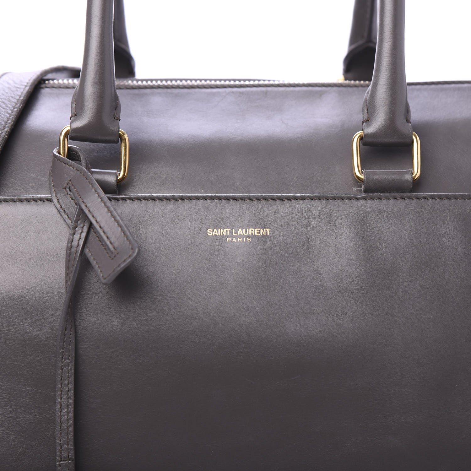 Saint Laurent Calfskin Classic Duffle 12 Earth 10 of 14