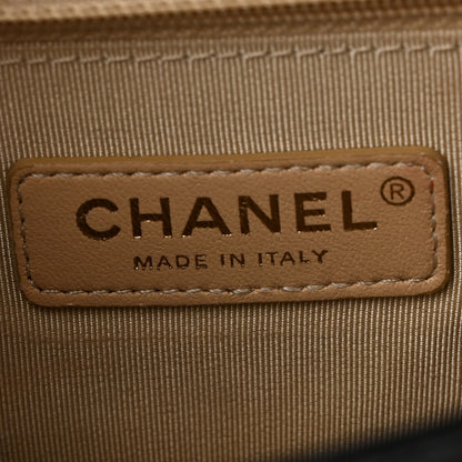 Chanel Grained Calfskin Quilted Medium Label Click Flap Bag Black 6 of 14
