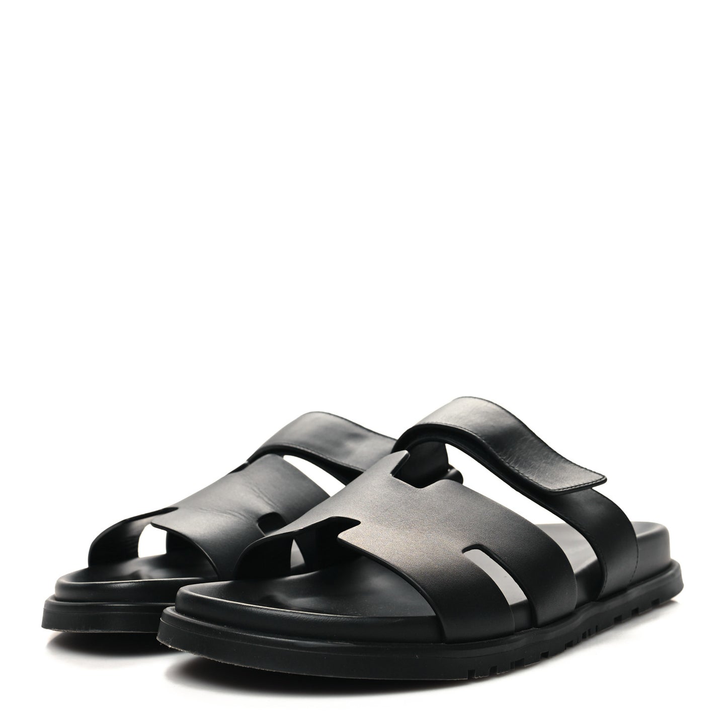 Calfskin Mens Chypre Sandals 43 Black