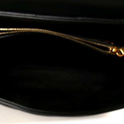 Saint Laurent Calfskin Y Quilted Monogram Medium Loulou Chain Satchel Black 5 of 11