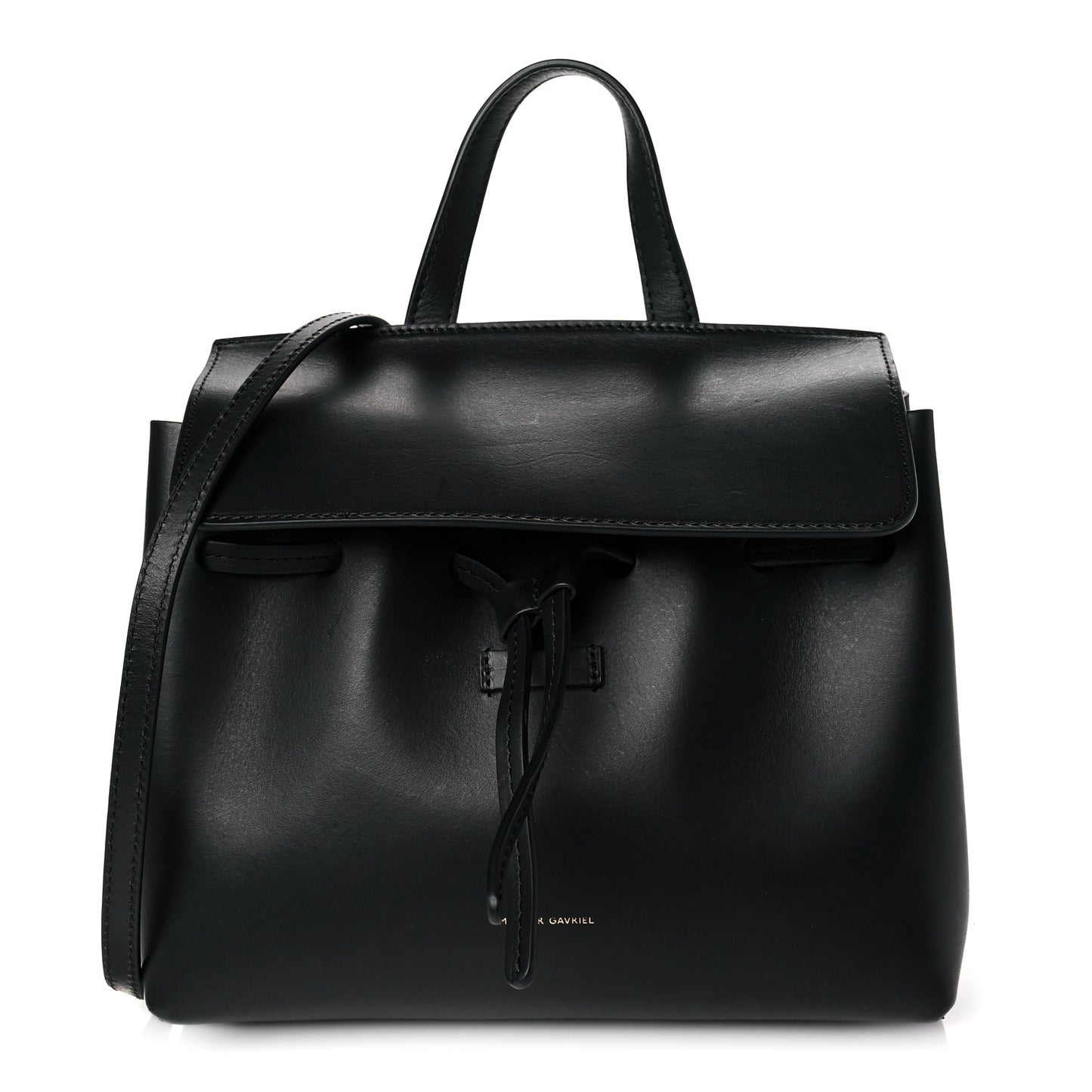 Calfskin Mini Mini Lady Bag Black Flamma