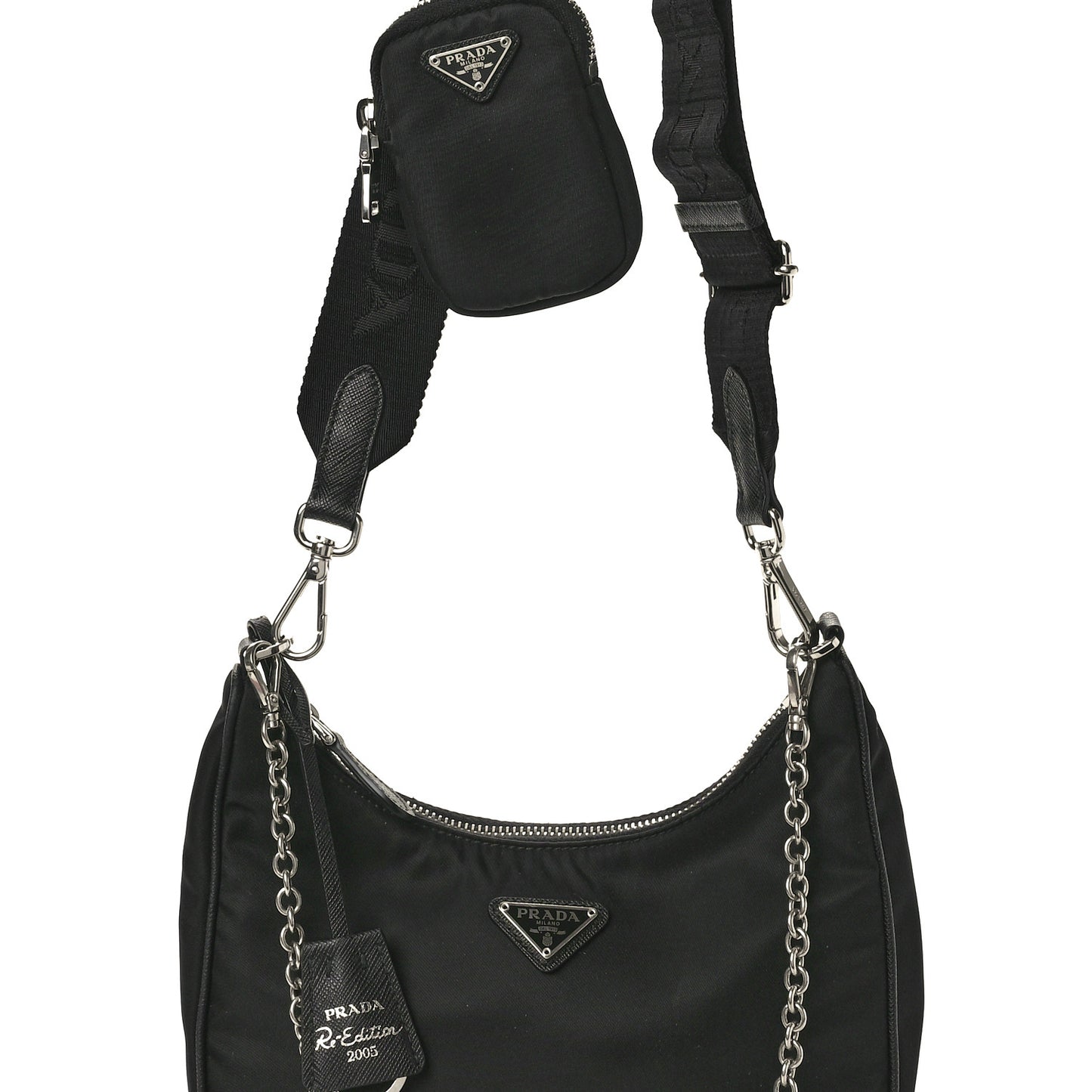 Nylon Re-Edition 2005 Shoulder Bag Black