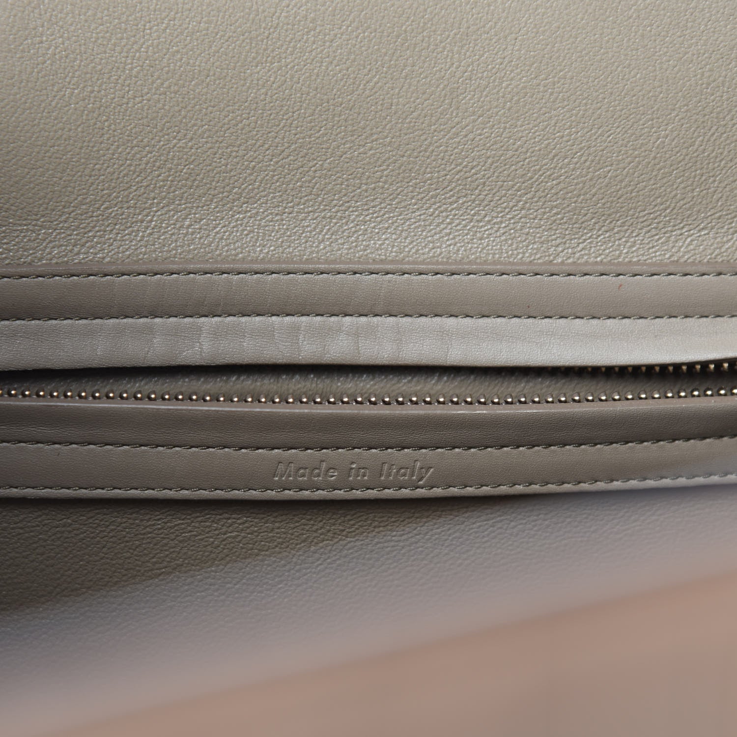 Celine Crocodile Embossed Nubuck Medium Phantom Luggage Beige 8 of 10