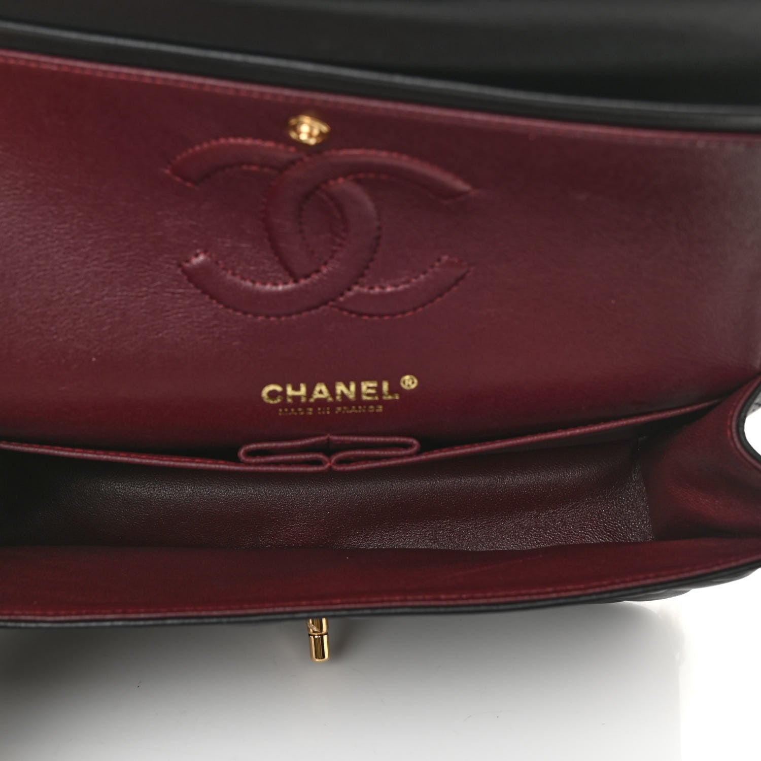 Chanel Lambskin Quilted Medium Double Flap Black 4 of 9