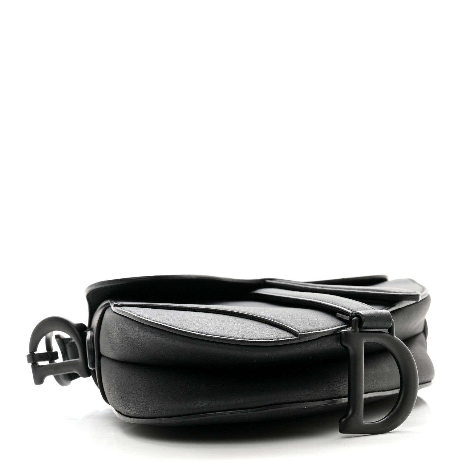 Christian Dior Ultra Matte Calfskin Mini Saddle Bag Black 4 of 9