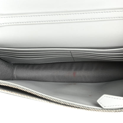 Fendi Vitello Liberty Crystal Embellished F is Fendi Medium Envelope Wallet on Chain Grigio Perla 5 of 14