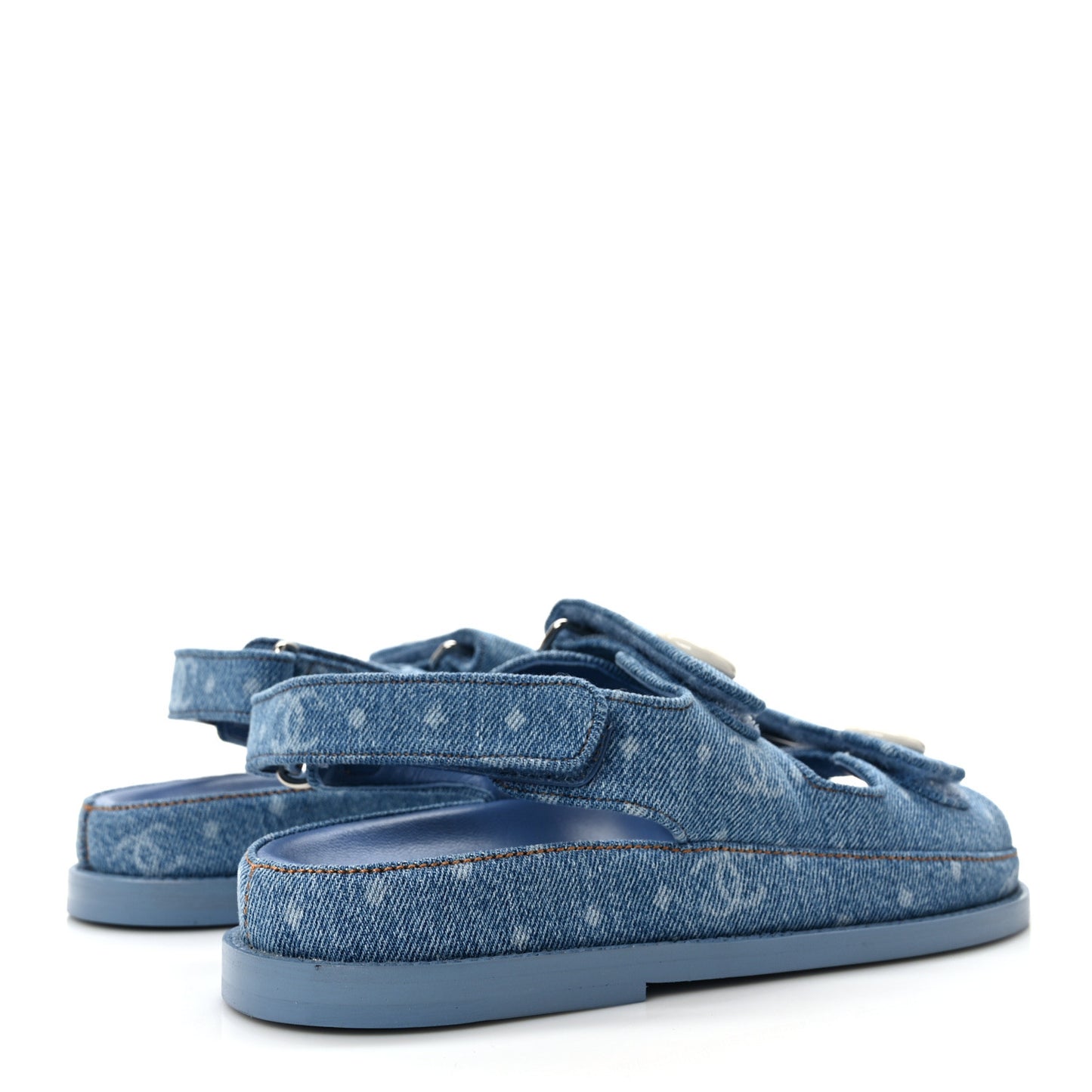 Denim CC Dad Sandals 36 Light Blue