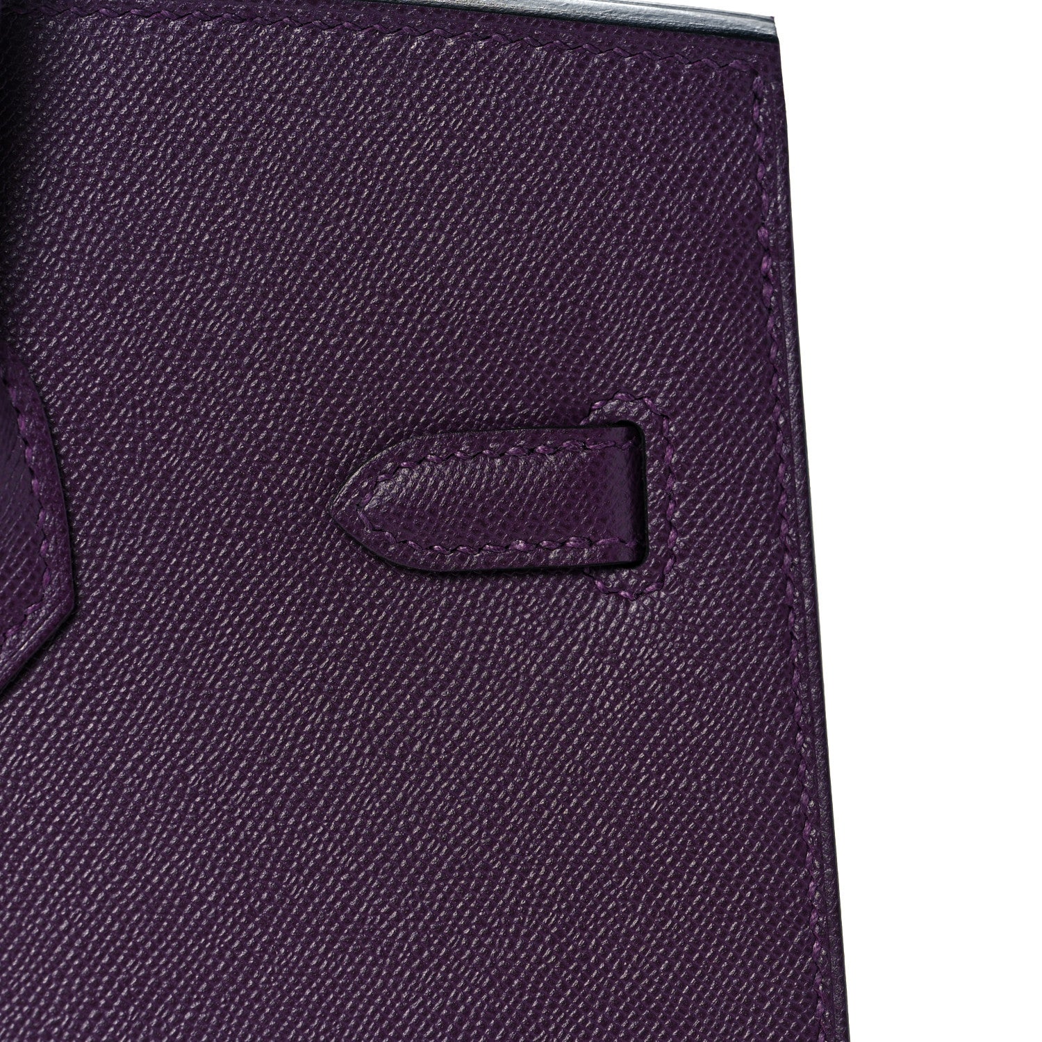 Hermes Madame Calfskin Birkin Sellier 25 Cassis 12 of 34