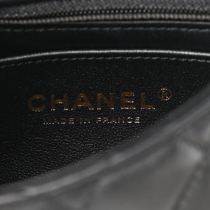 Chanel Lambskin Enamel Quilted Mini Flap Black 6 of 10