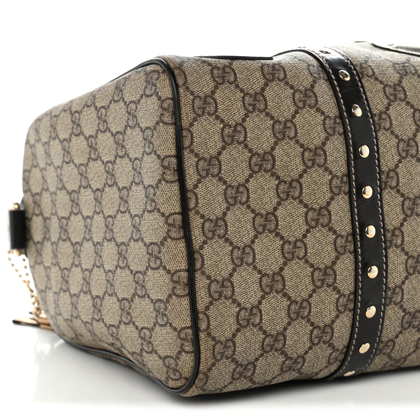 Monogram Guccissima Hearts Studded Medium Joy Boston Dark Brown