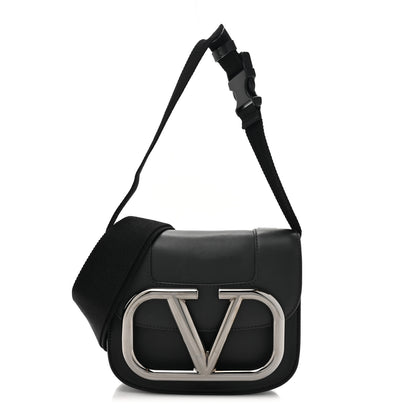 Valentino Garavani Smooth Calfskin Small Supervee Crossbody Bag Black 1 of 14